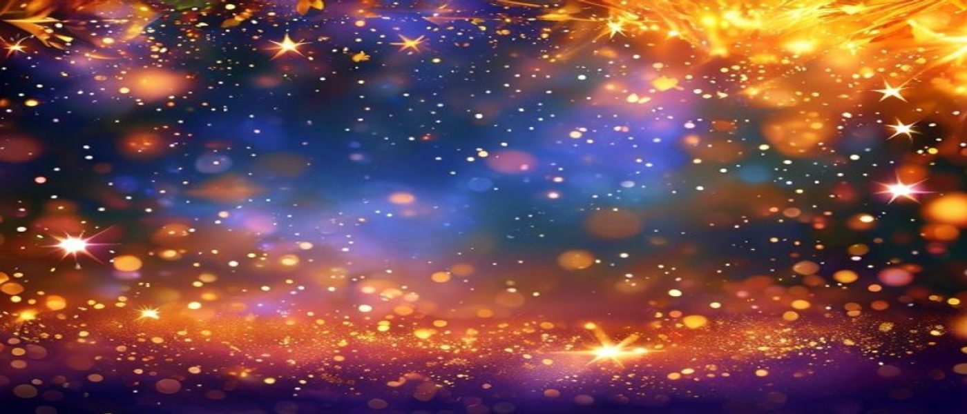 朝桐光粉丝社区底部召唤背景图，星光璀璨的夜晚氛围，金色光芒渲染温暖邀请感